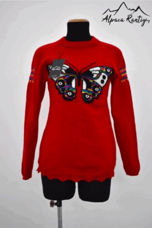 CHOMPA MUJER MODELO MARIPOSA CUELLO REDONDO