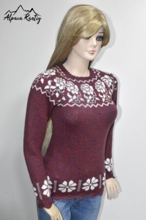 CHOMPA CUELLO REDONDO MODELO ROSA